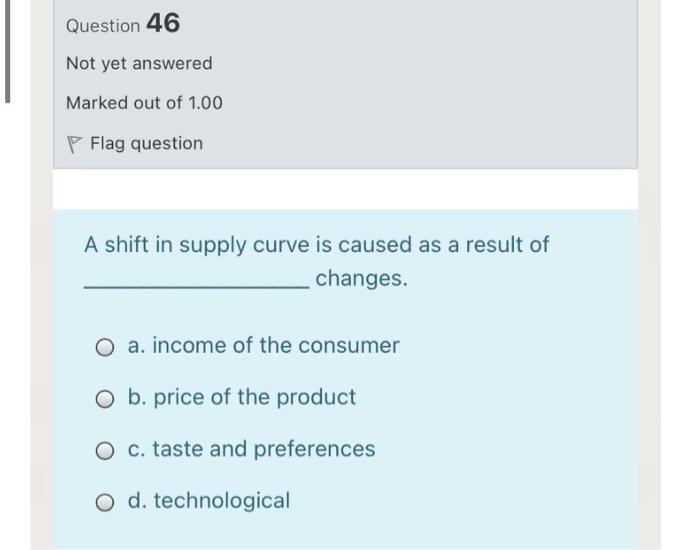 I want a quick solution, please Question 46 Not