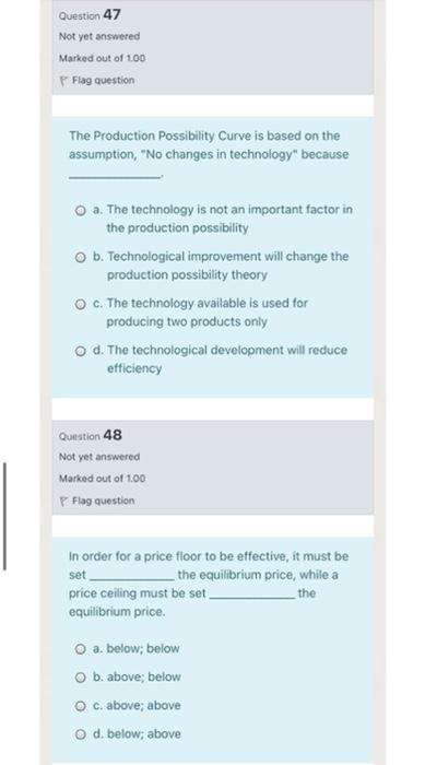 I want a quick solution, please Question 46 Not