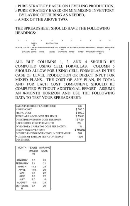please show spreadsheet USE THE FIRST 7 LETTERS