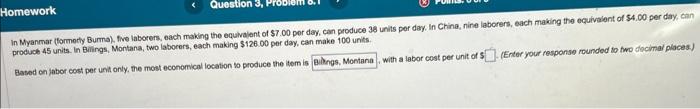 In Myanmar (formorty Burma), five laborers, each