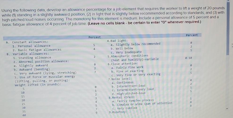 fill in the blank section: Using the following