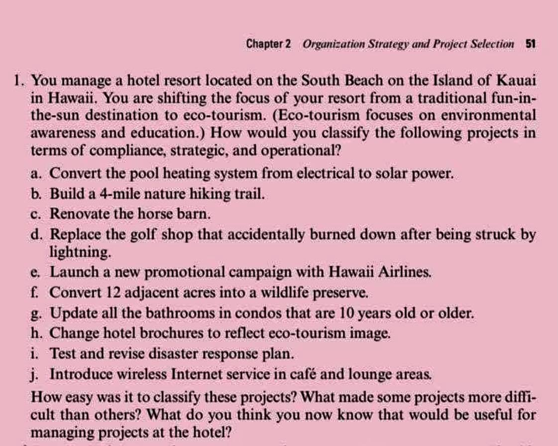 Chapter 2 Organisation Strategy and Project