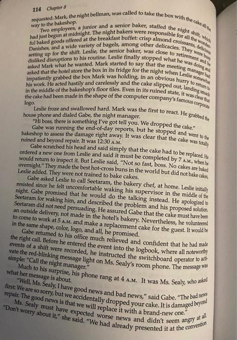 Please read the case study and respond to the 4