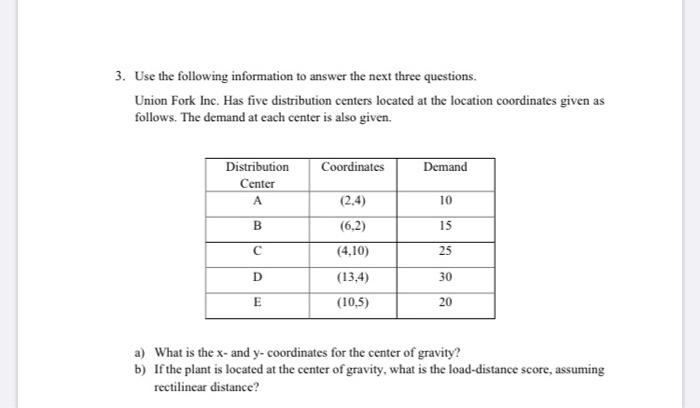 need all answer with all equation 3. Use the