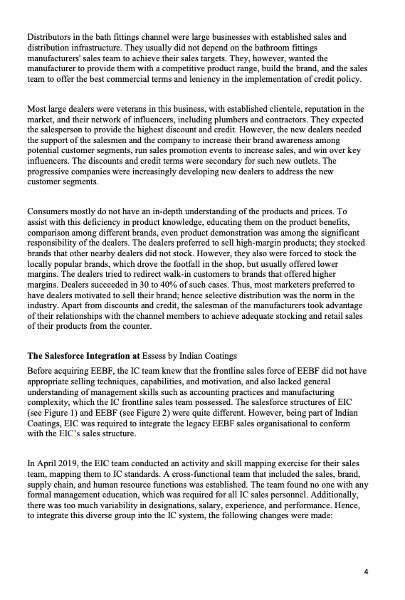 Based on the case study Essess by Indian Coatings