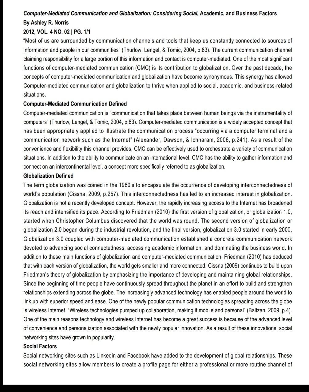 all Q Computer-Mediated Communication and