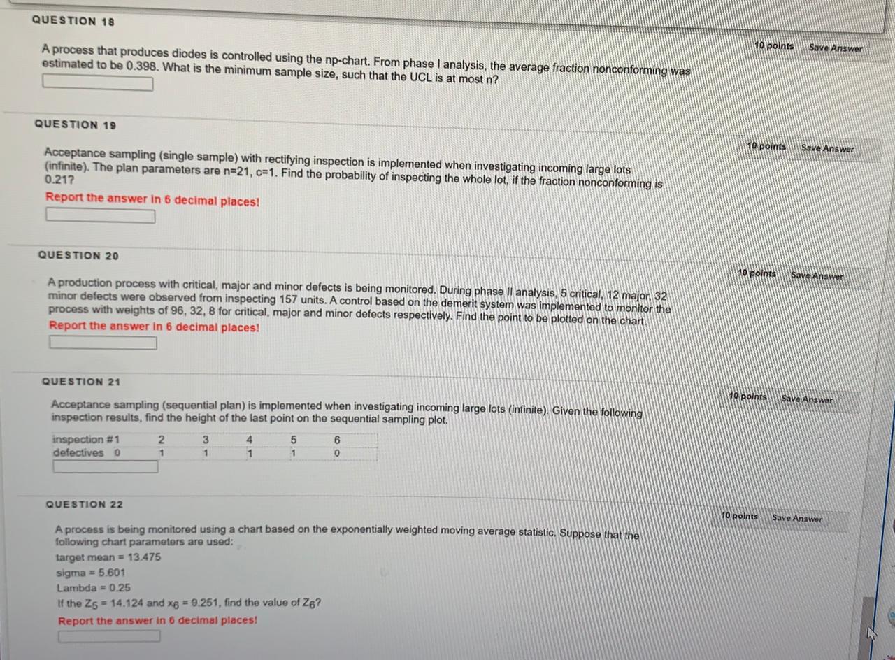 QUESTION 18 10 points Save Answer A process that