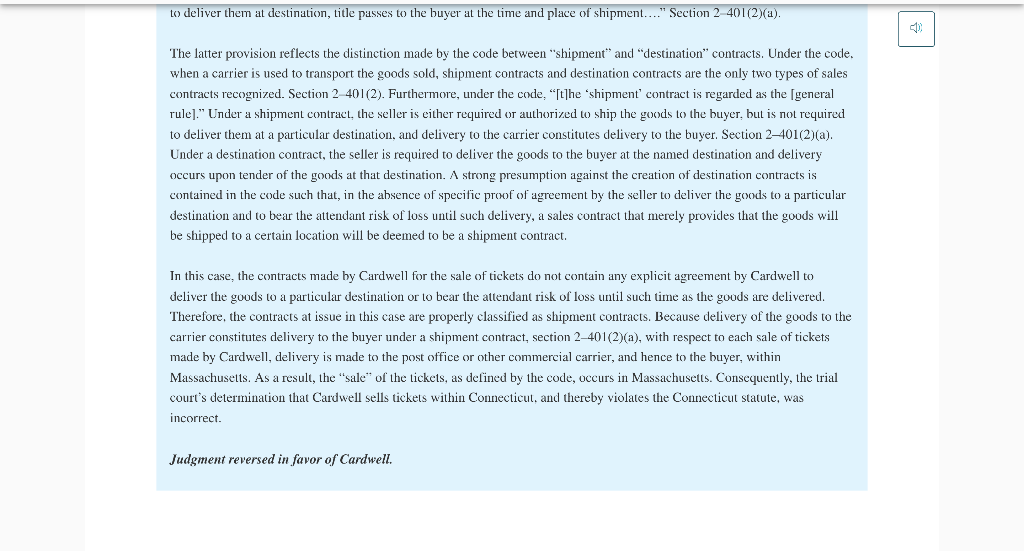 Read the case State of Connecticut v Cardwell 718