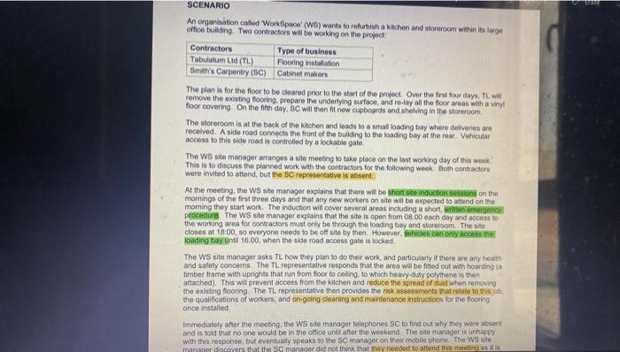 answer question 7 with 20 points SCENARIO An