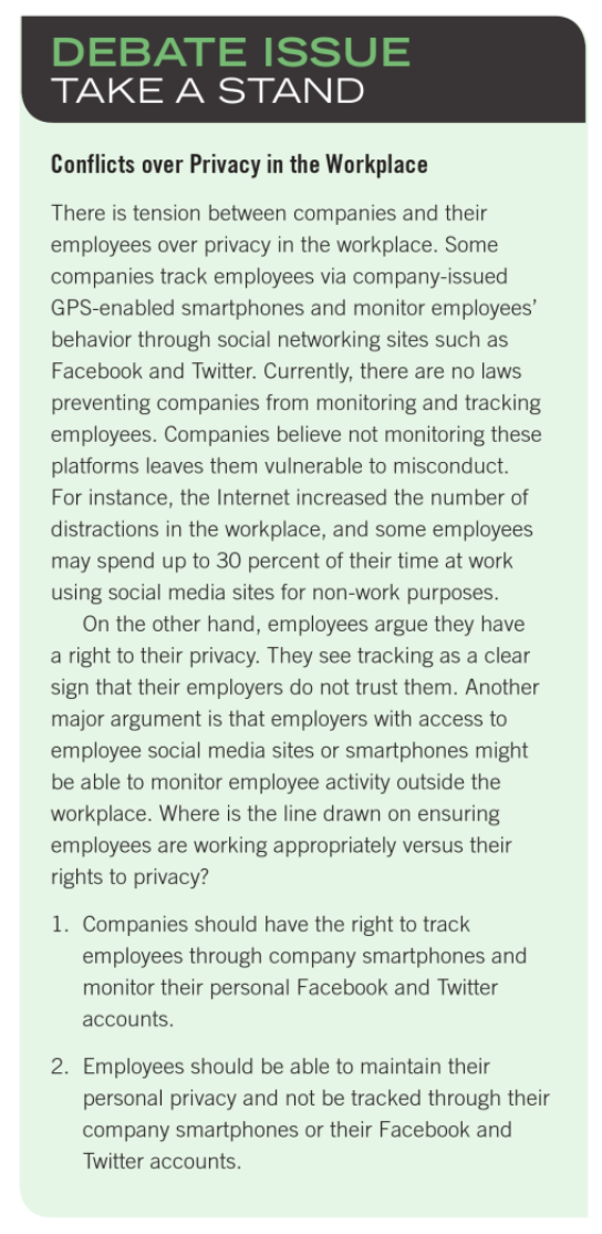 Chapter 5 Take a Stand: Conflicts over Privacy in