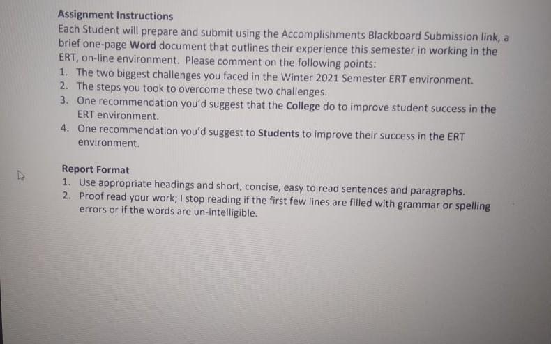 approximately 300 words Assignment Instructions