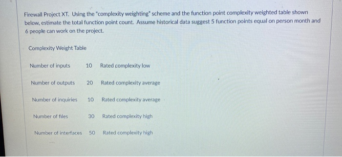 Firewall Project XT. Using the "complexity