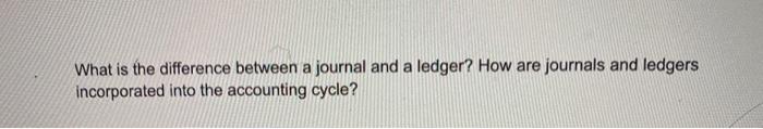 What is the difference between a journal and a