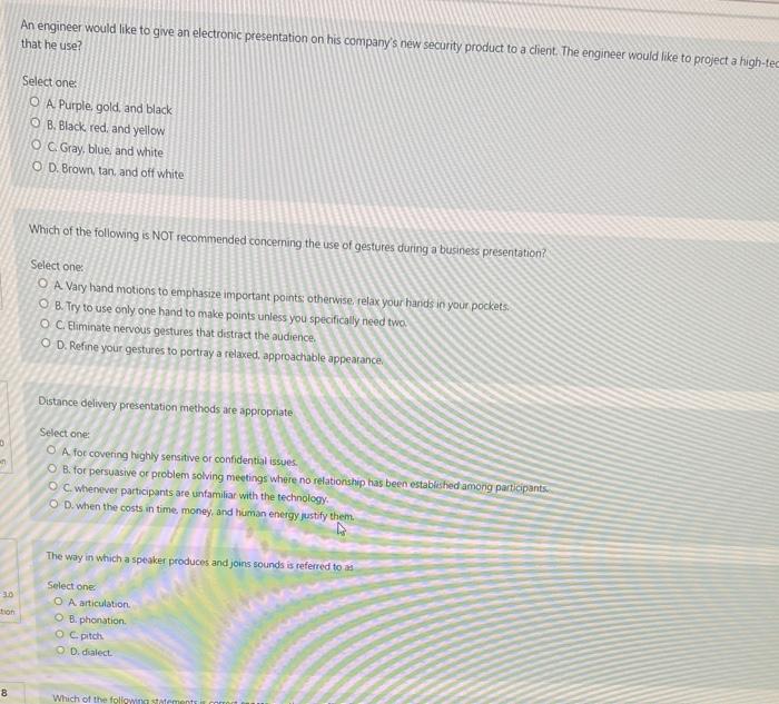 An engineer would like to give an electronic