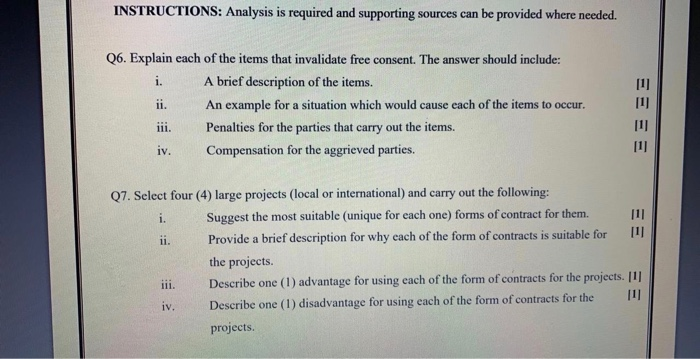 INSTRUCTIONS: Analysis is required and supporting