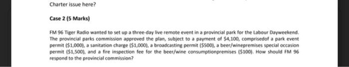 please answer both questions Case 2 (5 Marks) FM