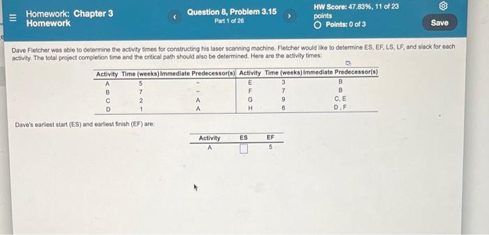 = Homework: Chapter 3 Homework Question 8,