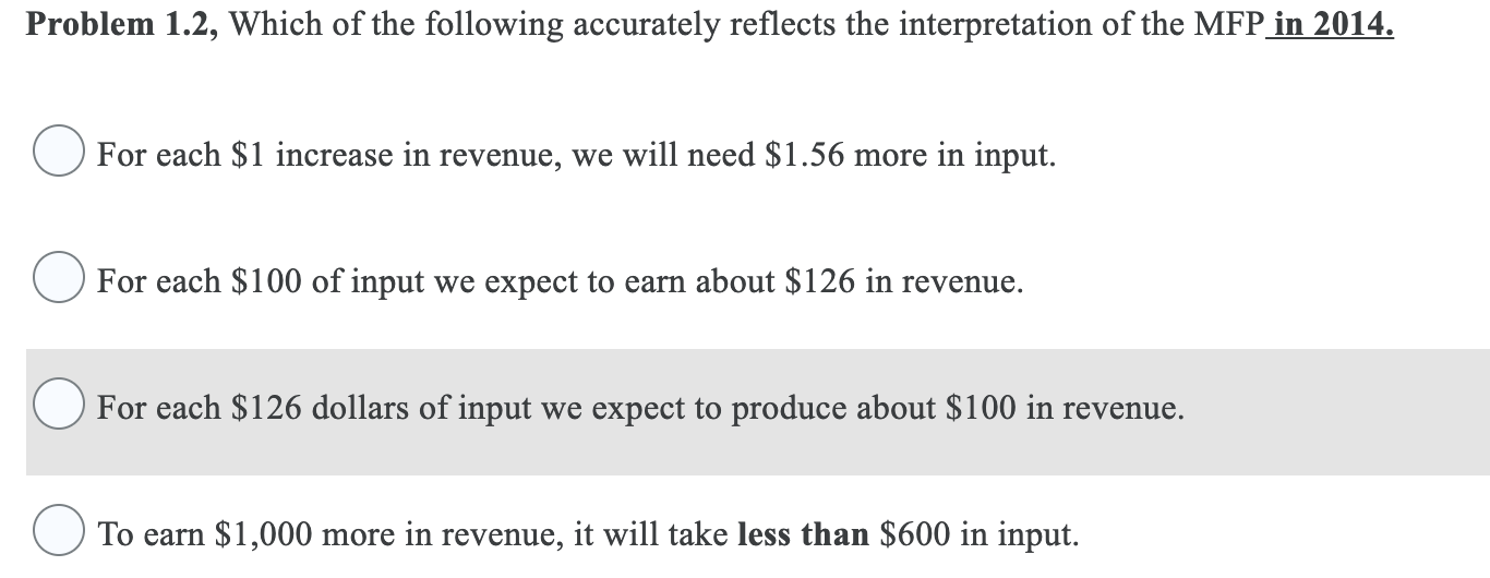 Output sells for $25 in 2014 and $30 in 2017;