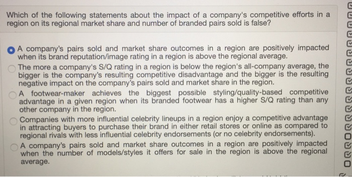 Which of the following statements about the