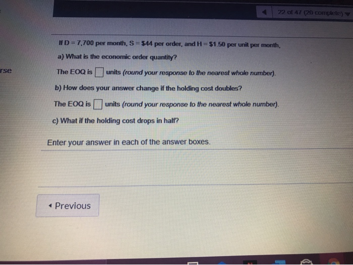 22 of 47 (20 complete) ID = 7.700 per month,
