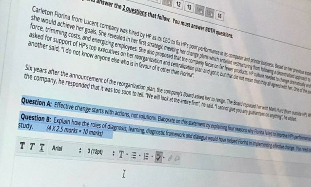 swer the 2 questions that follow. You must answer