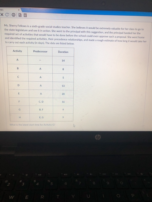 ras XC Ms. Sherry Fellows is a sixth-grade social