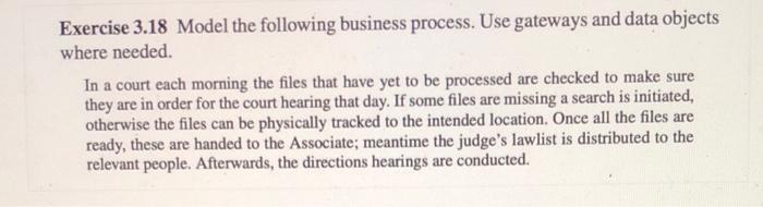 Please provide a clear business process as