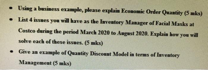 Using a business example, please explain Economic