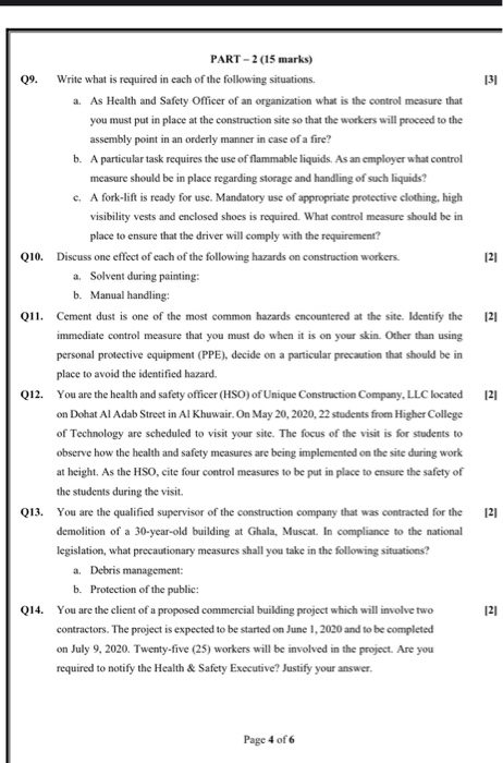 09. 131 121 PART-2 (15 marks) Write what is