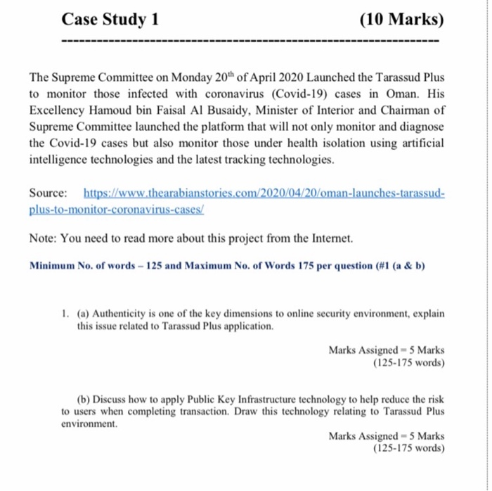 Case Study 1 (10 Marks) The Supreme Committee on