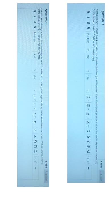 QUESTION 25 5 points What is diversity? (1 mark).
