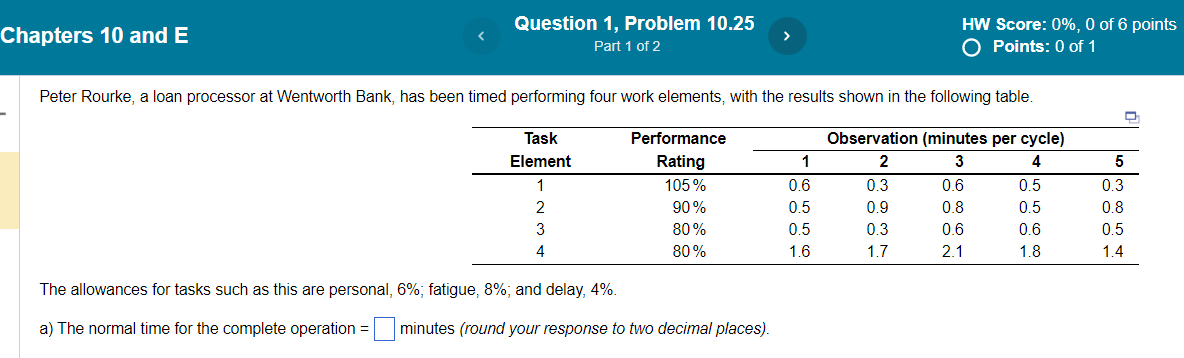 The allowances for tasks such as this are