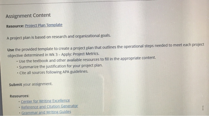 Project Title: Project Objectives: List project
