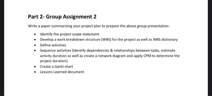 Part 2- Group Assignment 2 Write a paper