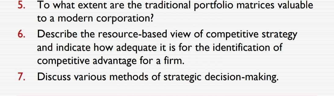 5. To what extent are the traditional portfolio