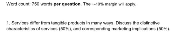 SUBJECT: Marketing Principles Word count: 750