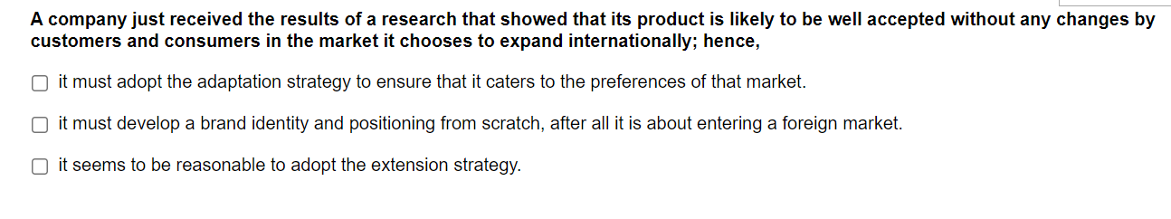 A company just received the results of a research