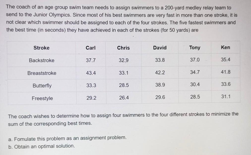Please do this question step by step using excel