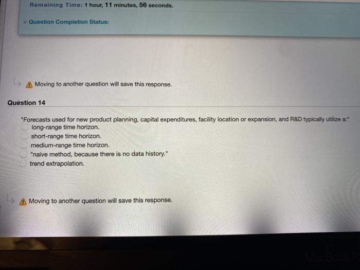 Remaining Time: 1 hour, 11 minutes, 56 seconds.