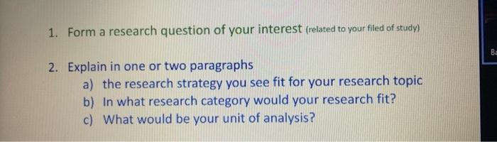 Hello, my subject is ( Research Methods) please I