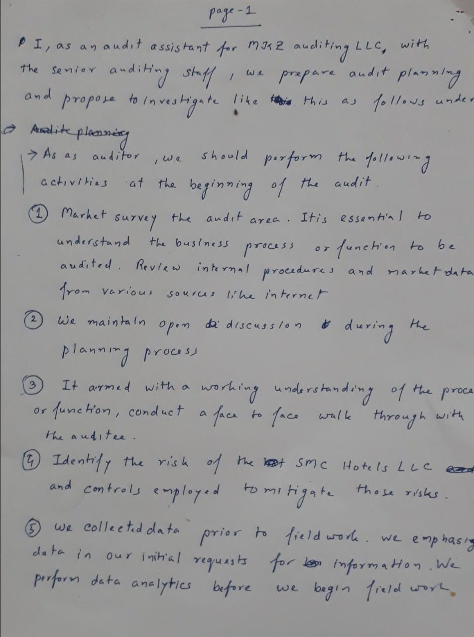 needed to be written in word version a -1 I, as