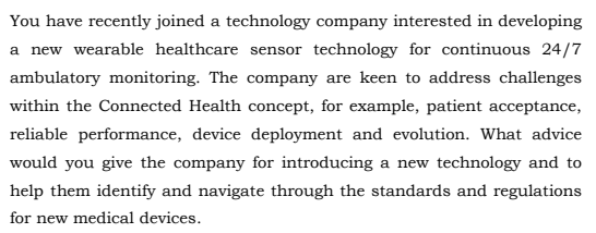 You have recently joined a technology company