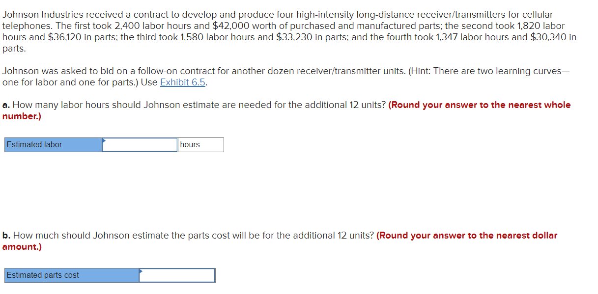 Johnson Industries received a contract to develop