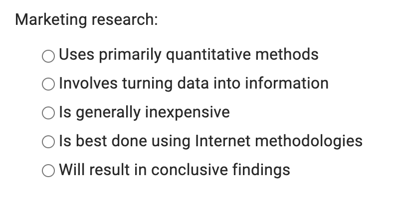 Determining why consumers buy a certain product