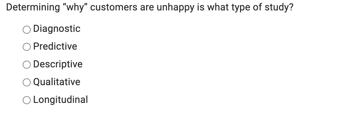 Determining why consumers buy a certain product