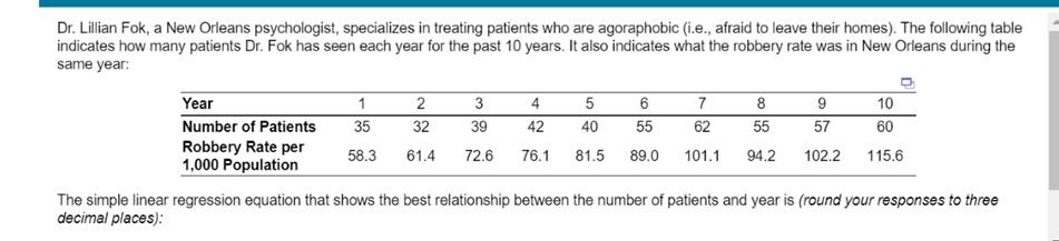 y =______+ _____ x where y= Dependent Variable
