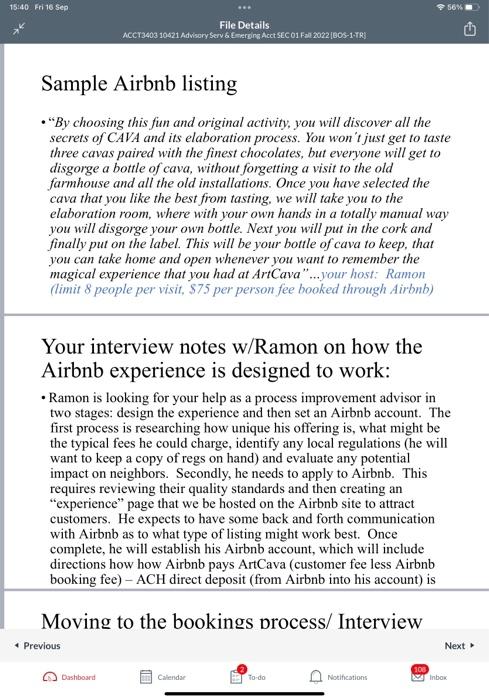 Sample Airbnb listing - "By choosing this fun and