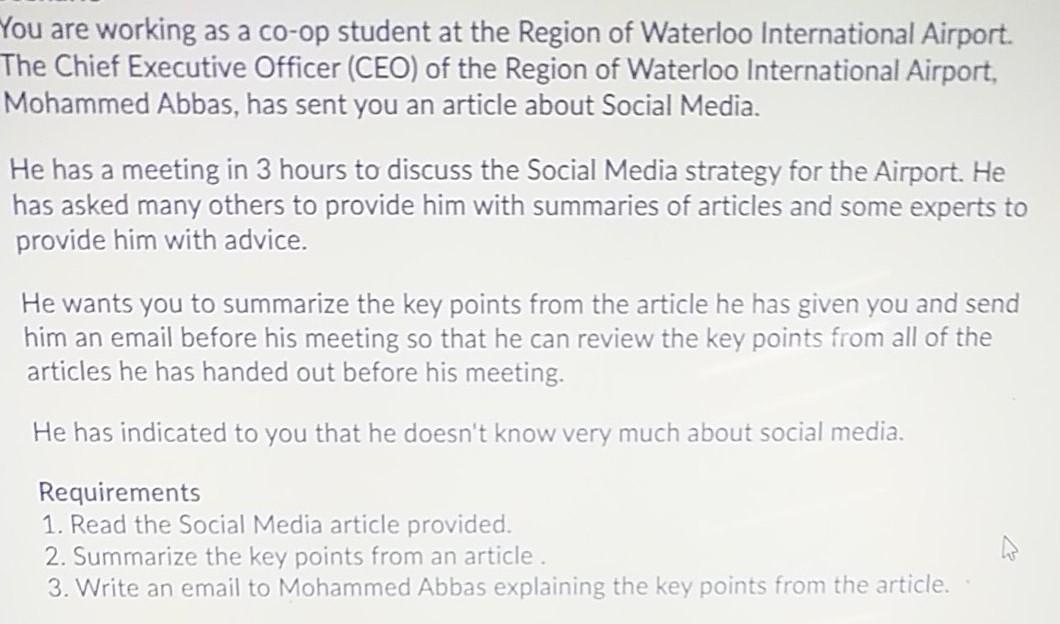 please answer as soon as possible You are working