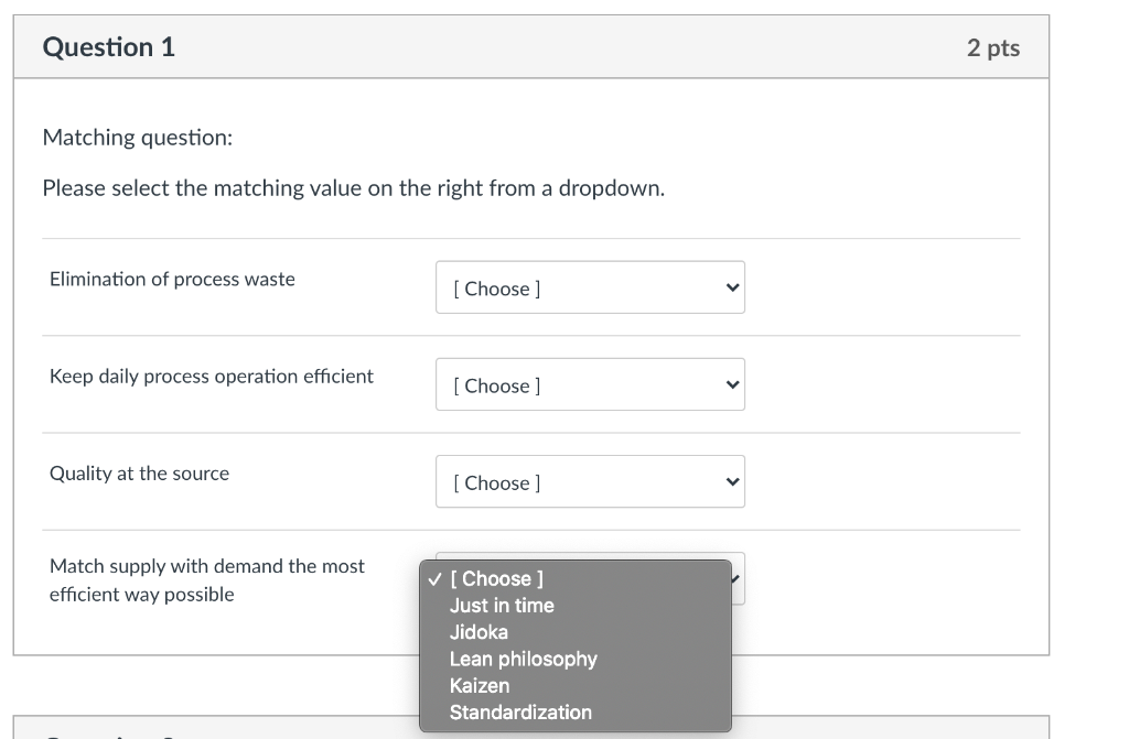 I have to choose for each of them separately