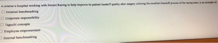 A children's hospital working with Ferrari Racing